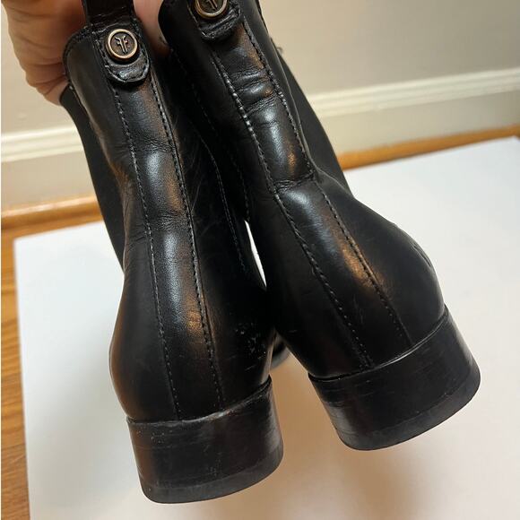 Frye Black Melissa Double Sole Chelsea Boots Women's Sz. 8 - Picture 9 of 10